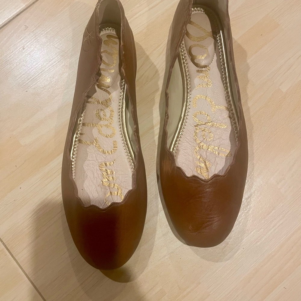Sam Edelman Brown Leather Flats
